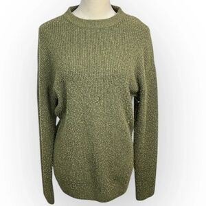 BP Women's Olive Green Knit Pullover Sweater Long Sleeve Casual Size XXS